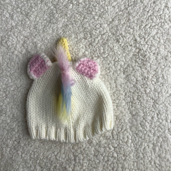 Unicorn Knit Style Infant Hat - Picture 3 of 5